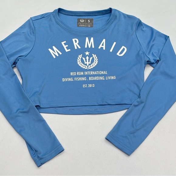 Mermaid Red Rum International Dri-Fit Crop Top - Picture 5 of 8